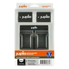Batéria Jupio 2x NP-FW50 1030 mAh + duálna nabíjačka (Sony) čierna

