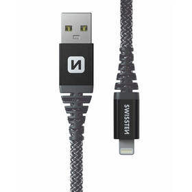 Kábel Swissten ARAMID REINFORCED USB/Lightning, 1,5 m 

