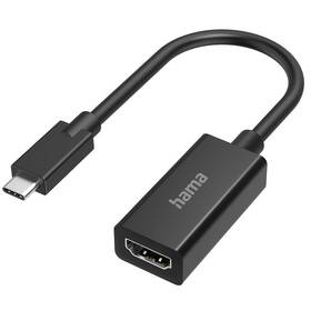 Redukcia Hama USB-C/HDMI, UHD/4K čierna farba
