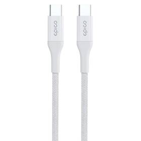Kábel Epico Braided PD, USB-C / USB-C, 1.2m biely

