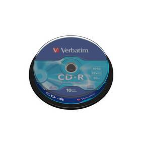 Disk Verbatim CD-R DL 700MB/80min, 52x, 10-cake 
