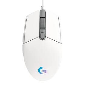 Myš Logitech G203 Lightsync biela

