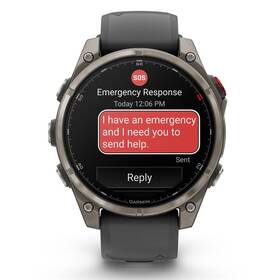 Inteligentné hodinky Garmin fenix 8 Pro 47 mm AMOLED Sapphire - Titanium / Graphite Silicone Band 

