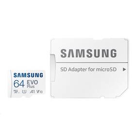 Pamäťová karta Samsung 64GB UHS-I U1 (160R/30W) + SD adaptér 

