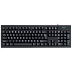 Klávesnica Genius Smart KB-100, drôtová, copilot, USB, CZ+SK layout čierna

