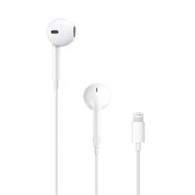 Slúchadlá Apple EarPods Lightning (2024) biela farba
