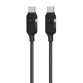 Kábel ERPOWER Datablocker USB-C/USB-C, 1,5 m čierny

