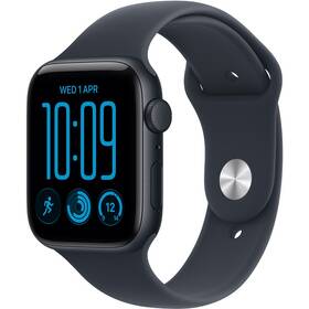 Inteligentné hodinky Apple GPS 44 mm temně inkoustový hliník, námořnicky modrý sportovní řemínek - M/L 

