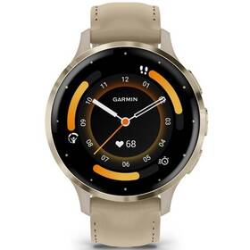 Inteligentné hodinky Garmin Venu 3S - Soft Gold/French Gray Leather Band 

