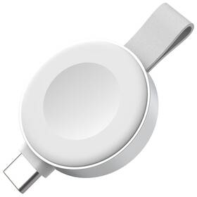 Nabíjací adaptér FIXED Orb 2 USB-C na Apple Watch biely


