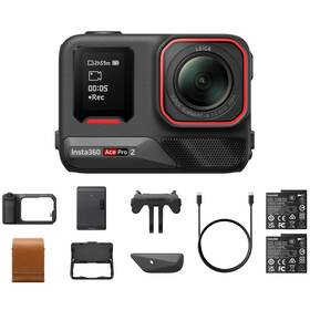 Outdoorová kamera Insta360 Ace Pro 2 Flash Print Bundle čierna


