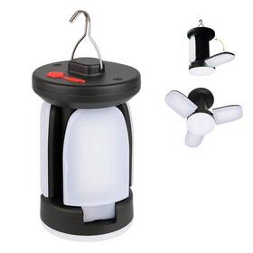 Lampáš Solight LED nabíjecí kempingová, 300lm, Li-Ion, teplá bílá čierna

