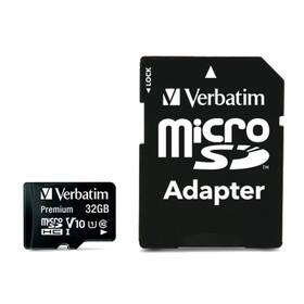  Pamäťová karta Verbatim Premium micro SDHC 32GB Class 10 (90R/10W) + adapter