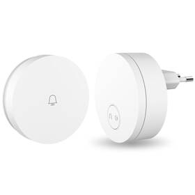 Zvonček bezdrôtový IMMAX NEO LITE SMART, piezoelektrický, TUYA biely

