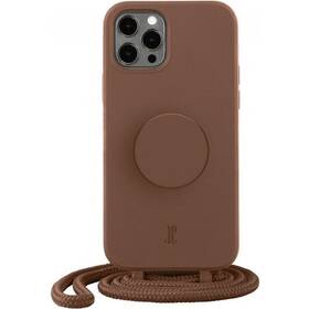 Kryt na mobil PopSockets Just Elegance na Apple iPhone 12 Pro Max hnedý

