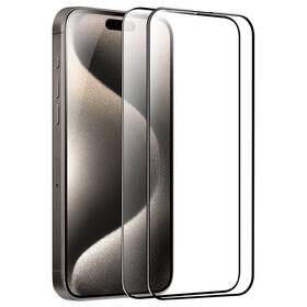 Tvrdené sklo Mobile Origin EasyGlass na Apple iPhone 15 Pro (2 ks) 

