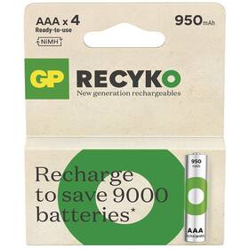 Batéria nabíjacia GP ReCyko 950 AAA (HR03), 4 ks 

