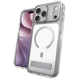 Kryt na mobil ZAGG Santa Cruz Snap Kickstand Metallic, Camera Button na Apple iPhone 18 Pro Max / 17 Pro Max strieborný

