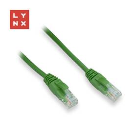 Kábel Lynx UTP patch Cat5e, PVC, CCA, 10m zelený

