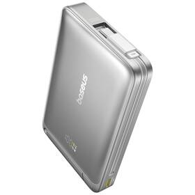 Powerbank Baseus Nomos Qi2 10000mAh 45W s káblom USB-C biely

