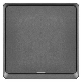 Vypínač EMOS GoSmart IP-2001ZB, ZigBee 3.0, 1-tlačidlový sivý

