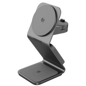 Bezdrôtová nabíjačka Cubenest Qi2.2 3v1 s MagSafe SQ314, Garmin watch sivý

