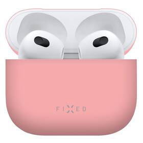 Puzdro FIXED Silky pro Apple AirPods 3 (2021) ružové


