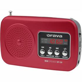 Rádioprijímač Orava RP-130 červený


