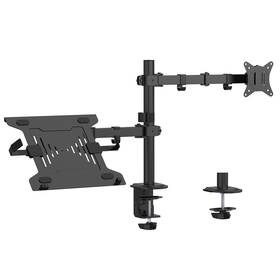 Držiak Gembird MA-DA-03, pre monitor, naklápacie, pre uhlopriečky 17"-32”, nosnosť 9kg čierny

