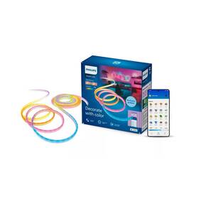 LED pásik Philips Smart LED Neon RGBIC LED strip 10m Type-C biely

