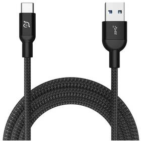 Kábel ADAM Elements CASA M100+ USB-C/USB-A, 1 m čierny

