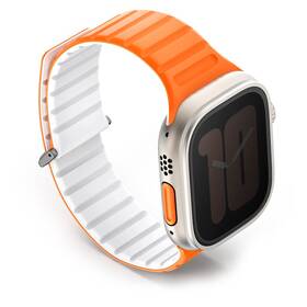 Remienok Uniq Revix Evo Reversible Magnetic na Apple Watch 42/44/45/49mm biely/oranžový

