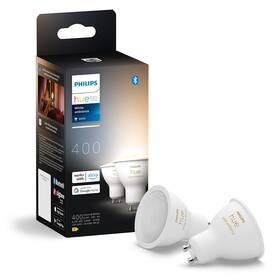Inteligentná žiarovka Philips 4,2W, GU10, White Ambiance, 2 ks 

