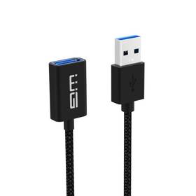 Kábel WG USB/USB predlžovací, 3m čierny

