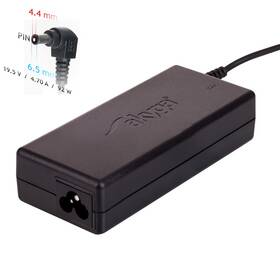 Sieťový adaptér Akyga pre notebook 19.5V/4.7A/92W 6.5x4.4 mm + pin pre Sony 

