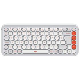 Klávesnica Logitech POP ICON, US layout biela


