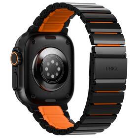 Remienok Uniq Strova Flex na Apple Watch 49/46/45/44 mm čierny/oranžový


