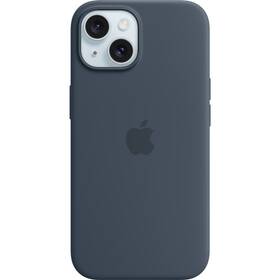  Kryt na mobil Apple Silicone Case s MagSafe pre iPhone 15 - búrkovo modrý