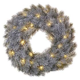 LED dekorácie EMOS 20 LED adventný veniec, 40 cm, 2x AA, vnútorná, teplá biela, časovač 

