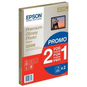 Papiere do tlačiarne Epson Premium Glossy Photo A4, 255g, 30 listov biela farba
