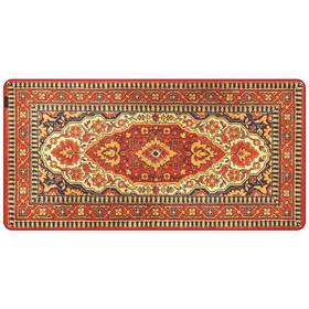 Podložka pod klávesnicu a myš KRUX Space Carpet MAX červená/žltá

