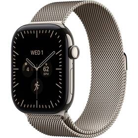 Inteligentné hodinky Apple GPS + Cellular 42 mm přírodní titan, přírodní milánský tah 

