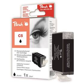 Cartridge Peach Canon PGI-5, 26 ml čierna

