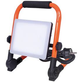 Reflektor Solight 30 W, 2700 lm, 4000 K, IP65, so sklopným stojanom oranžová farba
