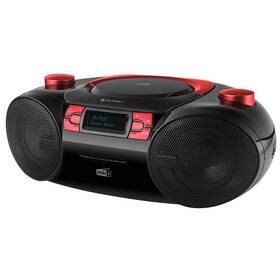 Rádioprijímač DAB+/CD GoGEN CDM 390 BTDABR čierny/červený

