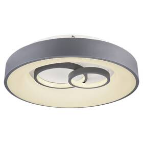 LED stropné svietidlo GLOBO Mavy, kruh, 48 cm, LED, 50W sivé/biele


