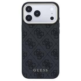 Kryt na mobil Guess 4G Gold Frame MagSafe na Apple iPhone 18 Pro čierny

