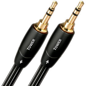 Kábel AQ Tower JJ 3,5mm Jack/3,5mm Jack, 1,5 m čierny

