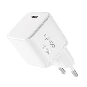 Nabíjačka do siete Epico UltraBoost Micro AVS GaN 100W biely

