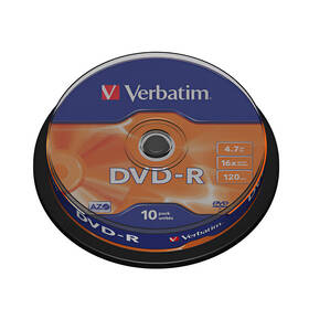 Disk Verbatim DVD-R 4,7GB, 16x, 10cake 

